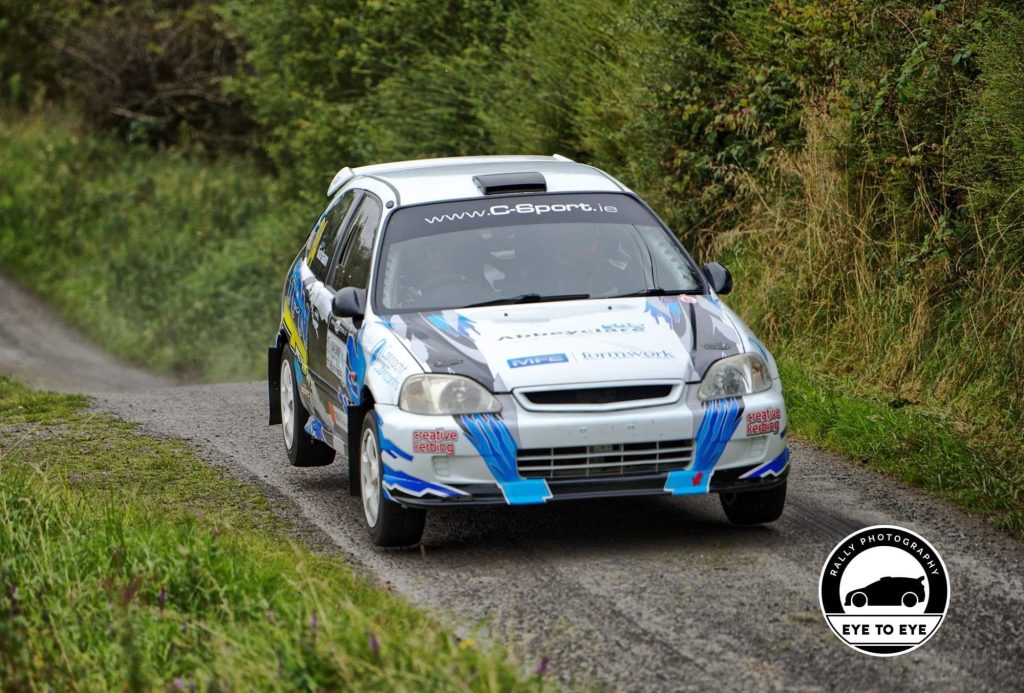 Jason Gorham & John Kilmartin in their Honda Civic, taken by Eye to Eye Rally Photos
https://www.facebook.com/eyetoeyerallyphotos/