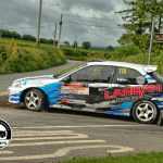 Jason Gorham & Liam Egan in their Honda Civic at the Laois Heartlands Rally 2025.